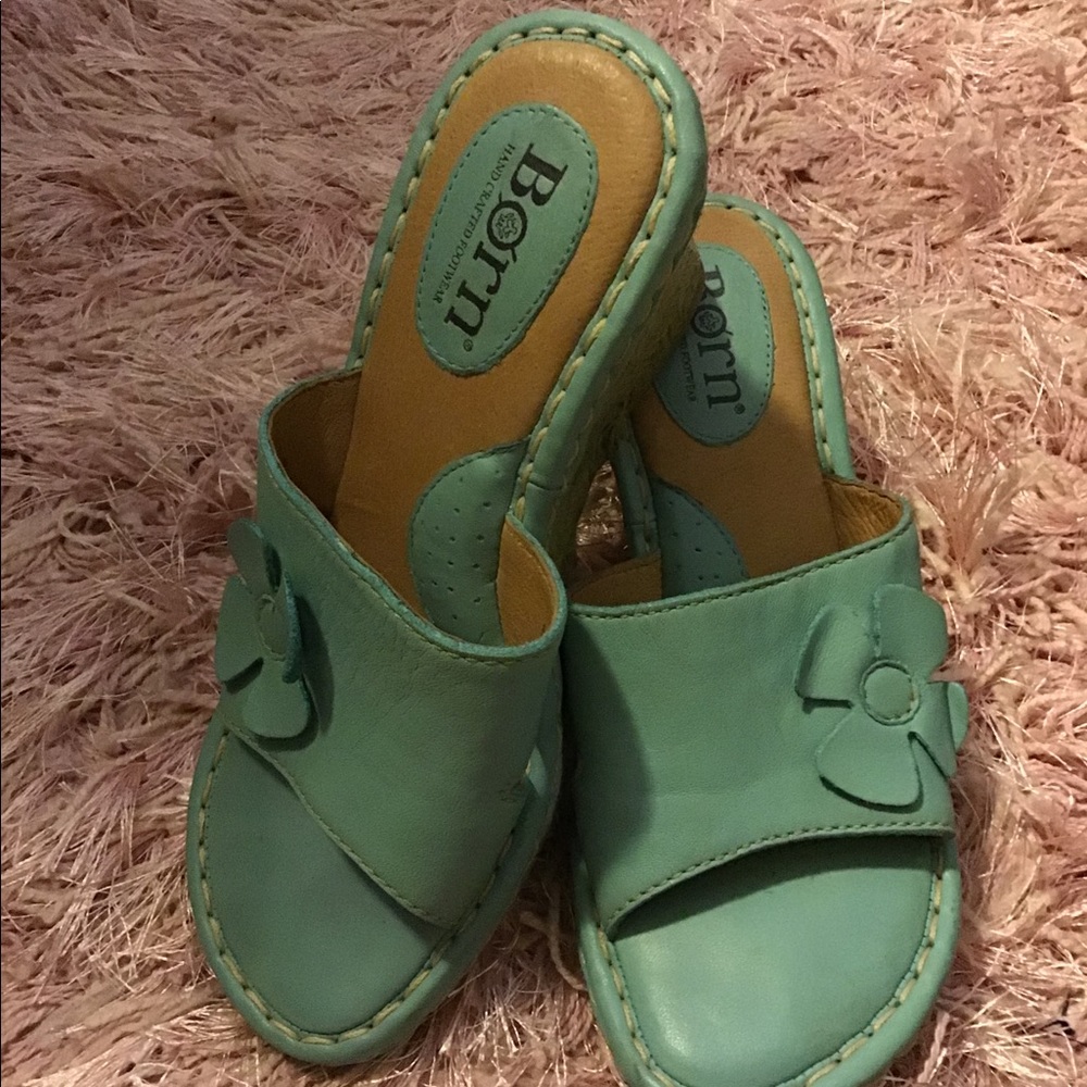 Tiffany blue Wedges